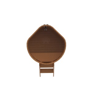 Купель для бани Bentwood угловая, 1,03х1,03х1 м из дуба натурального