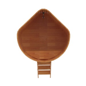 Купель для бани Bentwood угловая, 1,37х1,37х1.4 м из сращенных ламелей лиственницы