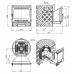 Чугунная печь для бани Этна 18 (Панорама М)