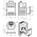 Чугунная печь для бани Этна 18 (Панорама М) Закрытая каменка