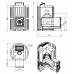 Чугунная печь для бани Этна Стандарт 18 (ДТ-4) Закрытая каменка