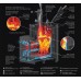 Чугунная печь для бани Гефест Авангард ЗК 24 (П2) Ураган в круглой сетке