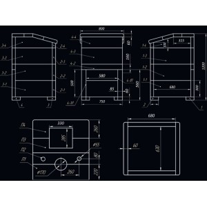 Комплект Гефест Гром 50 (П2) Президент 1220/60 Талькомагнезит
