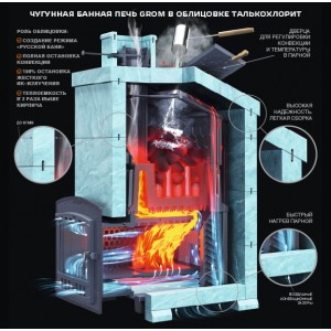 Комплект Гефест Гром 30 (П2) Президент 1000/40/50 Талькохлорит