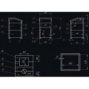 Облицовка Гефест Президент Гроза 18 М, П, П2 Змеевик (850/30/40)