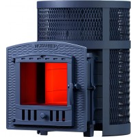 Чугунная печь для бани Гефест Искандер 16 (П2) в сетке Чугунная печь для бани Гефест Искандер 16 (П2) в сетке