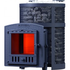 Чугунная печь для бани Гефест Искандер ЗК 18 (П2) Pro Ураган