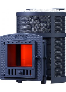 Чугунная печь для бани Гефест Искандер ЗК 18 (П2) Pro Ураган