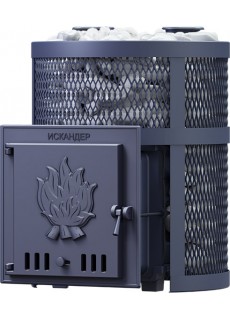 Чугунная печь для бани Гефест Искандер ЗК 18 Pro Ураган
