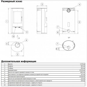 Печь-камин ABX Aspen 7 (черная сталь, бразильский песчаник)