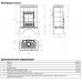 Печь-камин ABX Britania L, с чугунной топкой (торф)