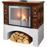 Печь-камин ABX Panonie Exclusive (коричневый) Печь-камин ABX Panonie Exclusive (коричневый)