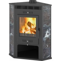 Печь-камин Астон 11 кВт (180 м3) Угловой (Амфиболит)