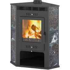 Печь-камин Астон 11 кВт (180 м3) Угловой (Амфиболит)