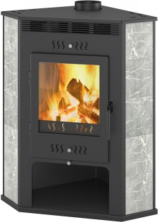 Печь-камин Астон 11 кВт (180 м3) Угловой (Талькохлорит)