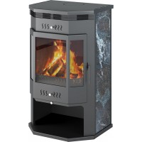 Печь-камин Астон 12 кВт (200 м3) Призматик (Амфиболит)