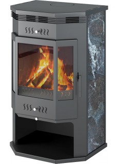 Печь-камин Астон 12 кВт (200 м3) Призматик (Амфиболит)