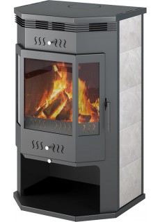 Печь-камин Астон 12 кВт (200 м3) Призматик