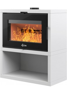 Печь-камин Астон Сенатор Белый