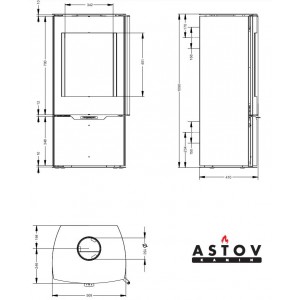 Печь-камин Астов F 451
