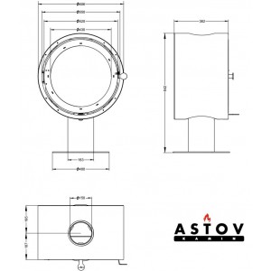Печь-камин Астов D 600