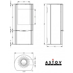 Печь-камин Астов D2