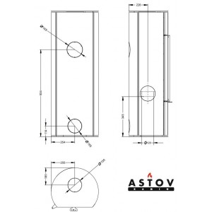 Печь-камин Астов D2 L