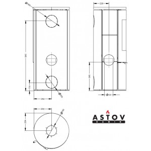 Печь-камин Астов R1.0 K