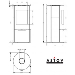 Печь-камин Астов R1.0 K