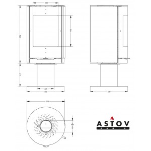 Печь-камин Астов R1.0 N