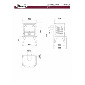 Печь-камин Dovre 250