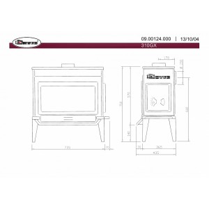 Печь-камин Dovre 310GX