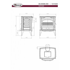 Печь-камин Dovre 640GM