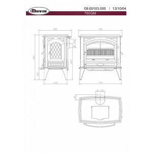 Печь-камин Dovre 760GM