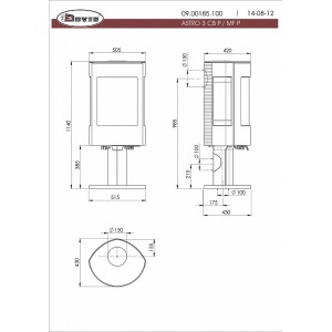 Печь-камин Dovre ASTRO 3CB/P