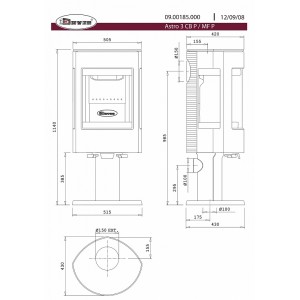 Печь-камин Dovre ASTRO 3MF/P