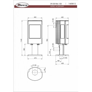 Печь-камин Dovre ASTRO 4CB/P