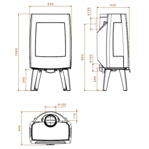 Печь-камин Dovre SENSE 303