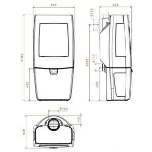 Печь-камин Dovre SENSE 403