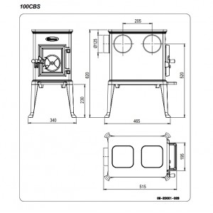 Отопительная печь Dovre 100CBS