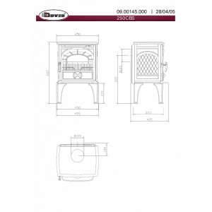 Печь-камин Dovre 250CBS