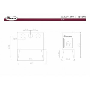 Отопительная печь Dovre 300CB