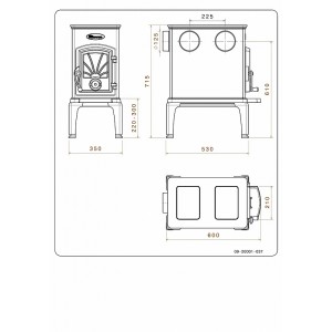 Печь-камин Dovre 40CBS