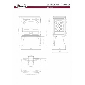 Печь-камин Dovre 425CB
