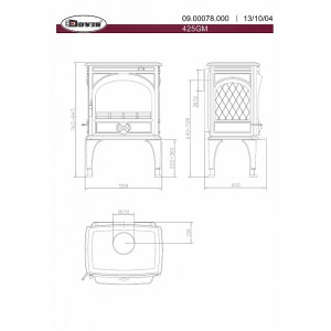 Печь-камин Dovre 425GM