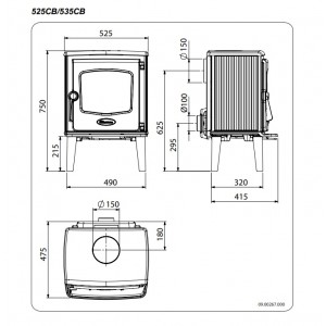 Печь-камин Dovre 525CB
