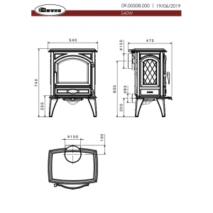 Печь-камин Dovre 540W