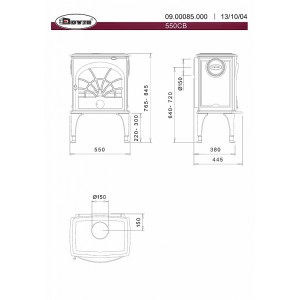 Печь-камин Dovre 550CB