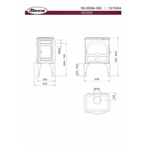 Печь-камин Dovre 555GM