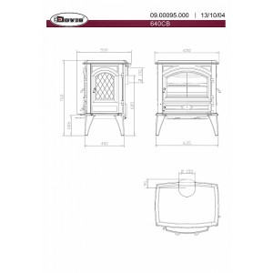 Печь-камин Dovre 640CB